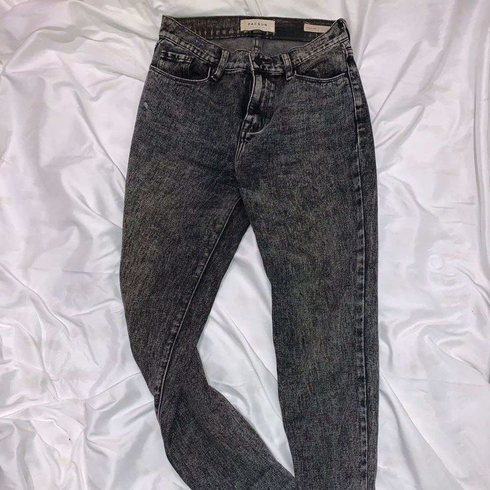 Pacsun Mom Jeans Washed Black